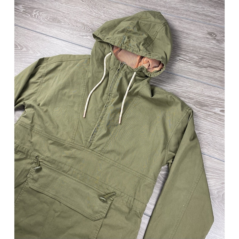 Marine Layer Women's Tacoma Anorak Pullover Utility Jacket Green Size Large